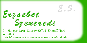 erzsebet szemeredi business card